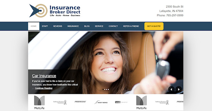 Insurance Broker Direct Website